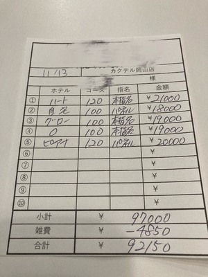 【11月13日￥92150】